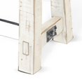 thumbnail image 4 of Rena Dining Bench- Turnbuckle Accent- 64 Inch White Mahogany Wood, 4 of 5