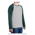 thumbnail image 3 of Playera George Talla G Manga Larga Tipo Ranglan Gris Jaspe con Verde, 3 of 4