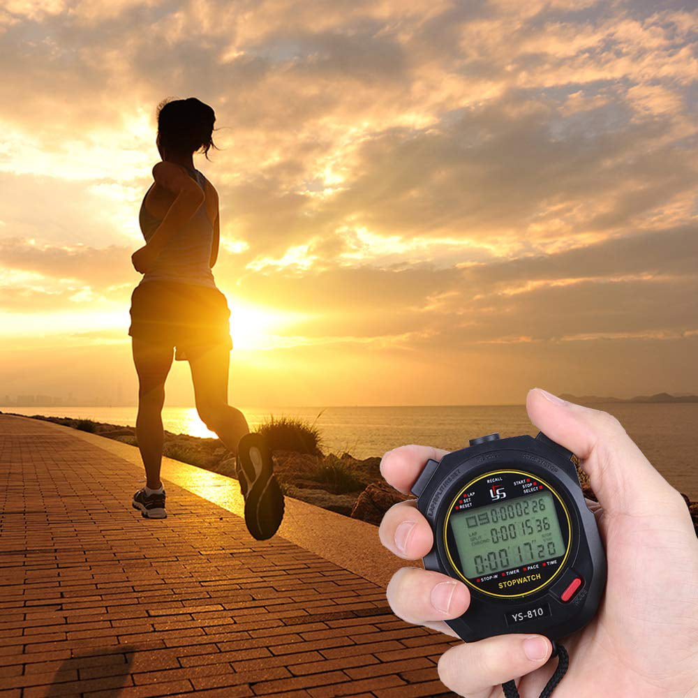 Handheld Sport Date Timer for Sports Coaches Fitness Coaches and Referees SENRISE Electronic Digital Sport Stopwatch Timer 