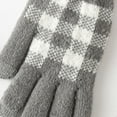 thumbnail image 5 of Dyfzdhu Women Winter Screen Gloves Warm Knit Gloves Elastic Cuff Winter Men Texting Gloves Navy, 5 of 8