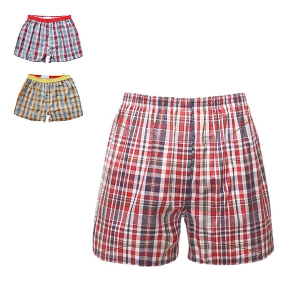 Soidarity Pantalones cortos de algodón a cuadros de playa para hombre Pantalones de ropa interior Traje de baño SG Soidarity NK0547-03