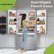Hamilton Beach 20.3 cu. ft. Frost-Free French Door Refrigerator, Platinum HZ7602