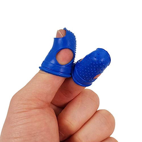 CLAIRLA Rubber Fingers Tips for Money Counting Non Slip Rubber Gel