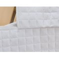 thumbnail image 4 of Gouchee Home Grid King Bedskirt – Quilted White Bed Skirt, Soft Brushed Microfiber, 76x80x14", Machine Washable, 4 of 6