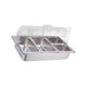 thumbnail image 1 of Plato de frotamiento Gloria juego de calentador de Buffet Acero inoxidable 4 ranuras, 1 of 9