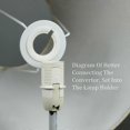 thumbnail image 2 of 10pcs E27 To E14 Lampshade Ring Adapter White Light Shades Collar Ring Adaptor Bulb Holder Lamp Shade Accessories, 2 of 5
