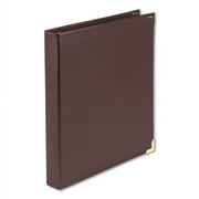Samsill Classic Collection Ring Binder, 3 Rings, 1" Capacity, 11 x 8.5, Burgundy, Each