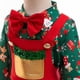 thumbnail image 3 of Conjunto de ropa con estampado de Papá Noel para niños, camisa y monos de Navidad, ocasión Formal, fiesta de Navidad, ceremonia de Gala, ropa para bebés, 3 of 5