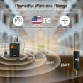 thumbnail image 2 of TONOR UHF Wireless Microphone System with Headset Mic/Lavalier Lapel Mic, Bodypack Transmitter, Rechargeable Receiver, 15 Channels 200ft Range 1/4" Output for Recording Live Performance PA Speaker, 2 of 9