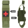 thumbnail image 6 of Tactical Molle Tourniquet Holder, Portable TQ Military First Aid Equipment Case & Trauma Medical Shear Pouch (Army Green), 6 of 7