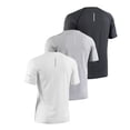 thumbnail image 5 of Leey-World Mens Tshirts Men's Short Sleeve Dry Fit Shirts Workout Gym Mesh Shirt Athletic Running Lightweight Performance Tshirt(White,L), 5 of 7