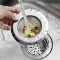 thumbnail image 2 of Stainless Steel Sink Filter, Stainless Steel Sink Filter With Stopper, Stainless Steel Sink Strainer, Kitchen Sink Strainer Stainless Steel, Kitchen Sink Strainer (4Pcs), 2 of 5