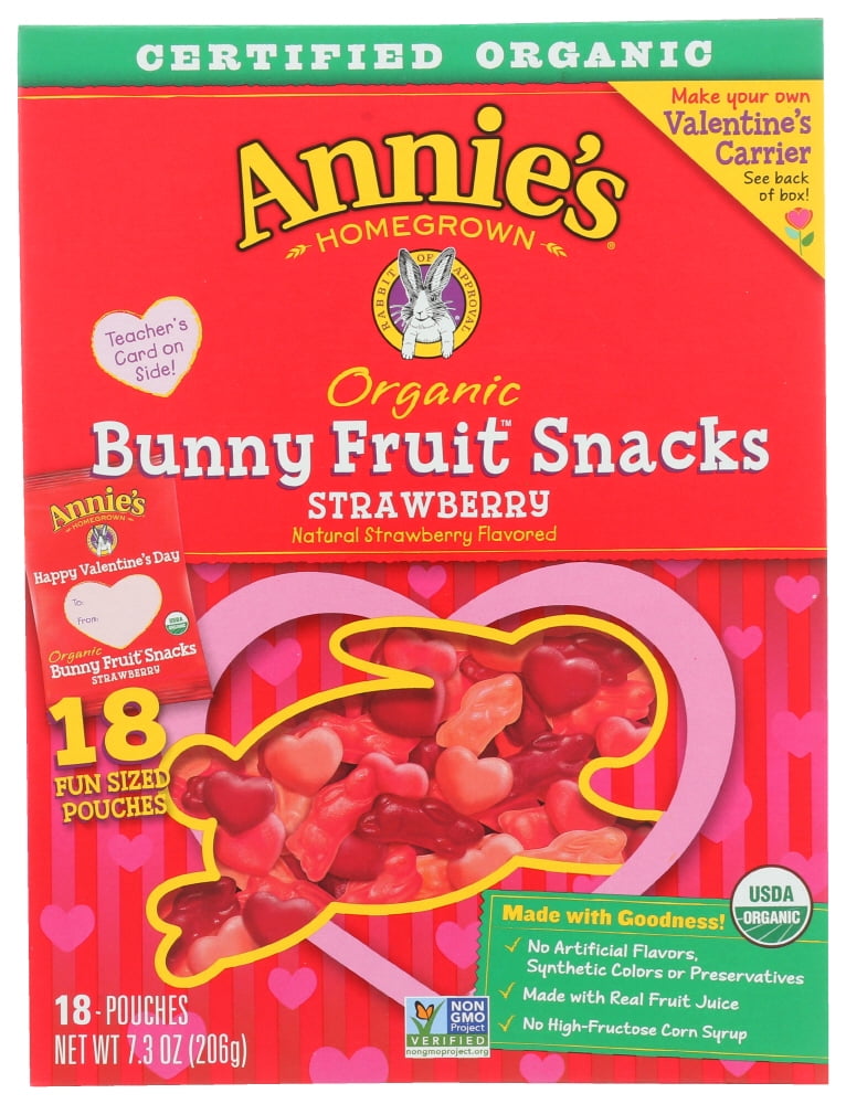 Annie'S Homegrown Fruit Snack Valentine'S Day, 7.3 Oz