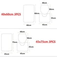 thumbnail image 5 of 3pcs Set Orchid Bath Mat Flowers Wood Planks Background Toilet Pedestal Mat Toilet Seat Lid Covers Cushions Pads Bathtub Rug, 5 of 5