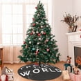thumbnail image 7 of Yiaed Travel The World1 Print Christmas Tree Skirt , Tree SkirtsTree Mat for Christmas Winter Holiday Indoor Decorations-48", 7 of 7