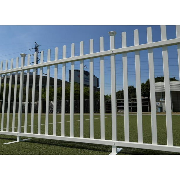Lightweight Portable Vinyl Fence Kit With Metal Base 42in X 92in Com Lightweight Portable Vinyl Fence Kit, Vegetable Garden Fence Kit With Gate