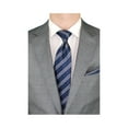 thumbnail image 4 of Salvatore Exte Men's Suit Two Button Jacket Flat Front Pants Stripe, 4 of 4