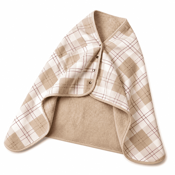 FURMORA Throw Blankets Lady Multifunction Doublelayer Tartan Plaid Soft Blanket Scarf Wrap Shawl Winter Warm Snuggie Blanket for Adults