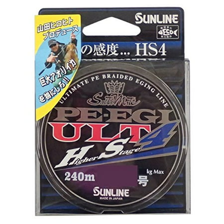 Sunline PE Line Salty Mate PE Egi ULT HS4 240m 0.6 4.5kg 4 White Pink ...