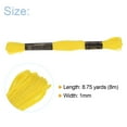 thumbnail image 2 of Uxcell 12 Skeins Embroidery Floss 8m Each Long Fiber Cotton Cross Stitch Thread Yellow, 2 of 6