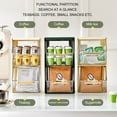 thumbnail image 4 of Tea Bag Storage Box Separate Storage Large Opening Beautiful Tea Bag Organizer Capsules Coffee Tea Bags Storage Organizer Tea Bags Divided Storage Bin Box, 4 of 7