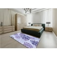 thumbnail image 4 of Ahgly Company Indoor Round Patterned Light Purple Area Rugs, 8' Round, 4 of 6