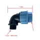 thumbnail image 4 of Conector rápido macho/hembra de plástico para tuberías de agua 90 grados macho 32 mm, 4 of 4