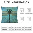 thumbnail image 5 of COMIO  Dragonfly Throw Pillow Cushion Cover, Grunge Vintage Old Backdrop and Dragonfly Bug Ombre Image, Decorative Accent Pillow Case, 5 of 5