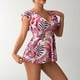 thumbnail image 1 of Tankini para mujer, bikini liso sin espalda, de dos piezas, estilo vendaje, para playa, dos piezas, tankini, 2 piezas, 1 of 7