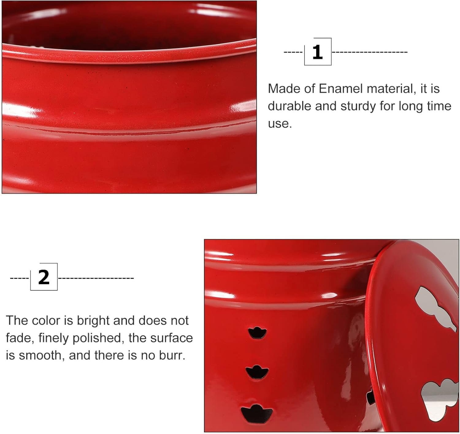 Enamel Burn Barrel Incinerator Can Metal Garden Fire Pit Cage Yard Debris Furnace Burning Bin Bucket for Ancestor Money Waste Garden Leaf Wood Bonfire