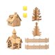 thumbnail image 2 of Figura de casa con adorno fotográfico, casa de vacaciones, pueblo navideño en miniatura, pueblo de nieve, construcción navideña, manualidad, 2 of 3