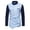 Blue, variant on Men's Long Sleeve Dress Shirt Retro Slim Fit Asymmetric Button Stand Blouses Irregular Hem Business Golf Tops