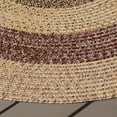 thumbnail image 4 of SAFAVIEH Braided Kent Geometric Machine Washable Reversible Area Rug, Beige/Brown, 5' x 5' Round, 4 of 11