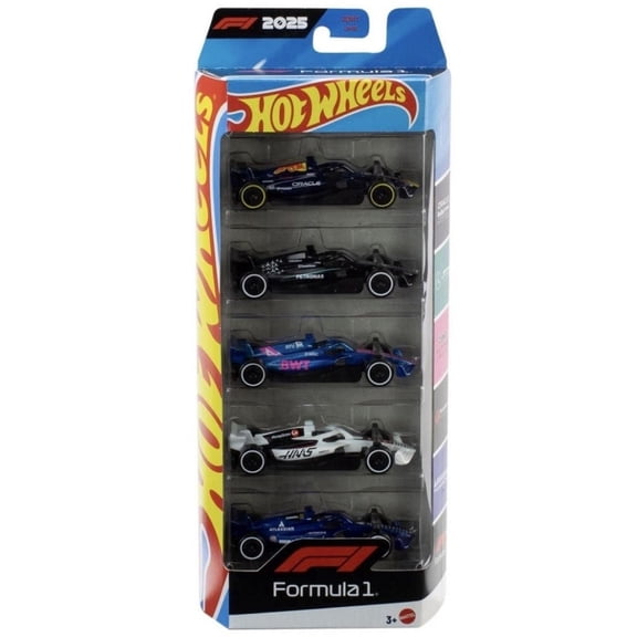Hot Wheels Formula 1 Die-Cast Vehicles 5-Pack New 2025
