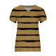 thumbnail image 4 of ICHUANYI Clearance Fashion Women's Summer V-Neck Short Sleeve Print Casual T-shirt Blouse(Gold, XXL) ICHUANYI WER2023081009557, 4 of 4