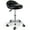 Black, variant on BOBOKY Adjustable Salon Stool Hydraulic Rolling Chair with Back Support, Professional Tattoo Spa Stool with Foot Ring for Beauty Salon, Massage.Black