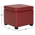 thumbnail image 4 of SAFAVIEH Jonathan Flip Top Ottoman Red, 4 of 6