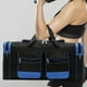 thumbnail image 1 of Bolsa de gimnasio para mujer, bolsa de viaje, bolsa de lona, ​​gran capacidad, ligera, para guardar equipaje con correa, bolso de mano portátil, bolso negro azul, 1 of 8