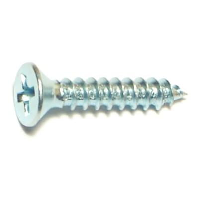 

#6 x 3/4 Zinc Plated Steel Phillips Flat Head Sheet Metal Screws