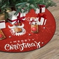 thumbnail image 3 of FMSHPON Santa ClausReindeer Xmas Christmas Tree Skirt Stand Mat for Holiday Party Decoration Indoor Outdoor 48 inches, 3 of 3