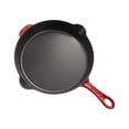 thumbnail image 3 of STAUB Pans 28 cm / 11 inch Cast Iron Traditional Deep Frypan, Cherry, 3 of 7
