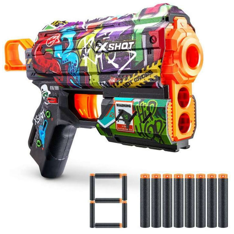 Zuru X-Shot Skins Flux Dart Blaster - Graffiti (8 Darts) - Walmart.com