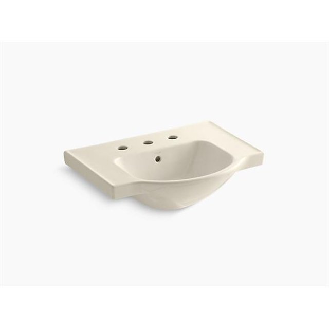 Kohler K-5248-8-47 24 Po Évier de Bassin Très Répandu - Amande