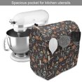 thumbnail image 2 of Christmas Stand Mixer Cover, Continuous Pattern Xmas Related Elements Ornaments and Candles, Kitchen Appliance Organizer Bag Cover with Pockets, 5 Quarts, Dark Mauve and Multicolor, by Ambesonne, 2 of 4