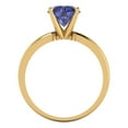 thumbnail image 4 of Clara Pucci 14K Yellow Gold 1.5ct Tanzanite Solitaire Ring for Women, 4 of 8
