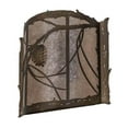 thumbnail image 4 of Meyda Tiffany 32794 15 Inch W Whispering Pines Wall Sconce   Antique Copper Finish with Silver Mica Glass, 4 of 5