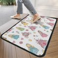 thumbnail image 4 of Pastel Princess Castle Pattern Door Rugs,Washable Non Slip Door Mats Indoor,Decorative Door Mats,Entry Mat Indoor for Entrance,Bedroom,Kitchen,Bathroom,30"x17", 4 of 6