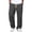 BPQ43-Dark Gray, variant on Men'S Linen Pants Casual Lightweight Drawstring Elastic Waist Pockets Loose Fit Straight Legs Summer Beach Yoga Sweatpants Khaki 3XL
