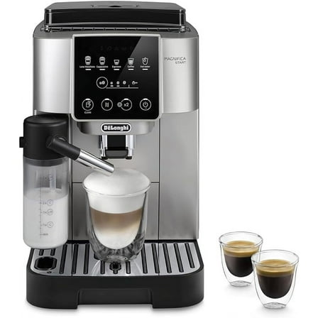 De'Longhi Magnifica Start Fully Automatic Espresso Machine with Automatic Milk Frother - Silver