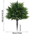 thumbnail image 3 of Artificial Cedar Topiary Trees with Ground Spike, Outdoor and Indoor Faux Shrubs for Garden, Patio, Porch, Front Door, Home Entrance and Decorative Landscaping, 3 of 6